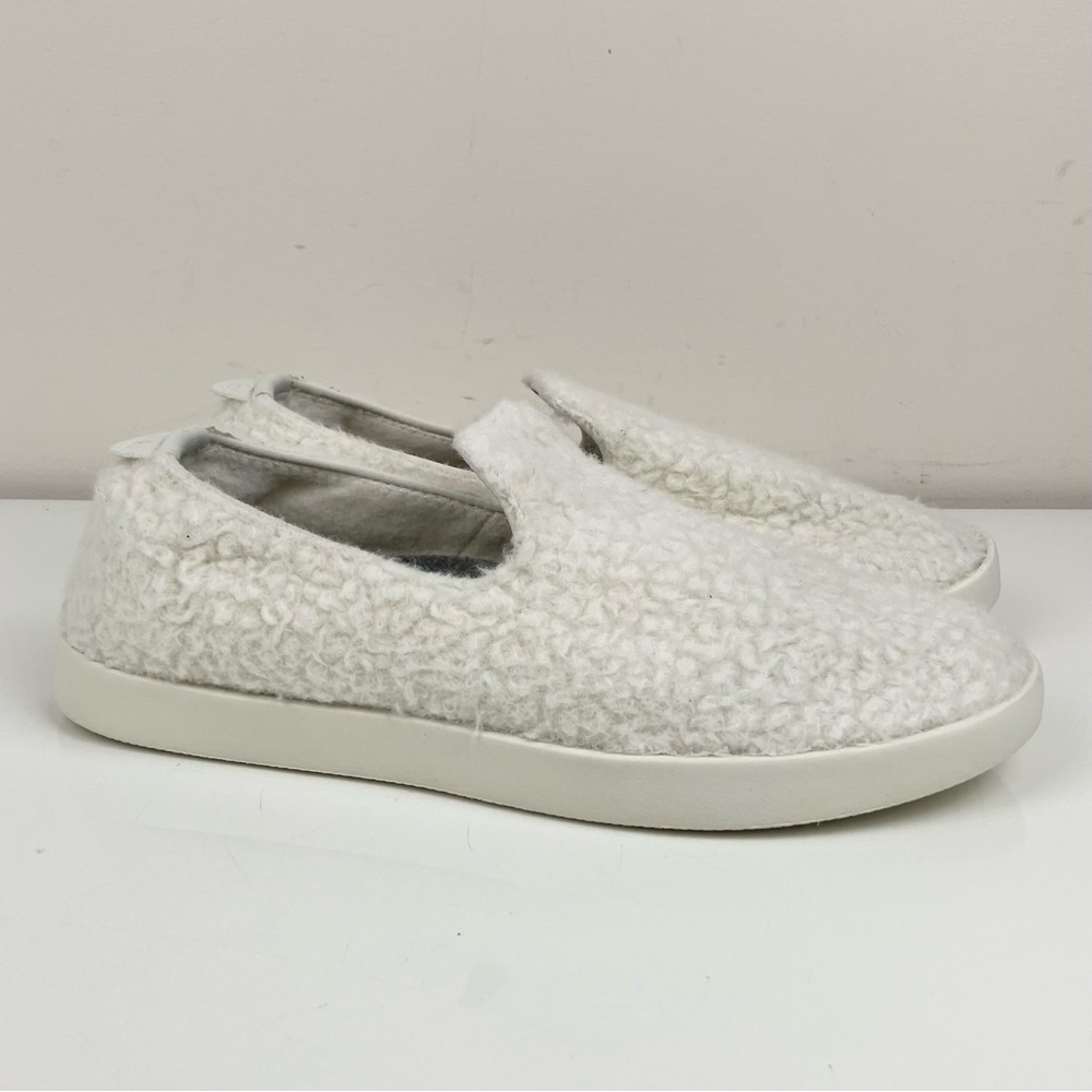 Allbirds Women’s Size 10 Wool Lounger Fluffs Natural White Casual Slip On Shoes